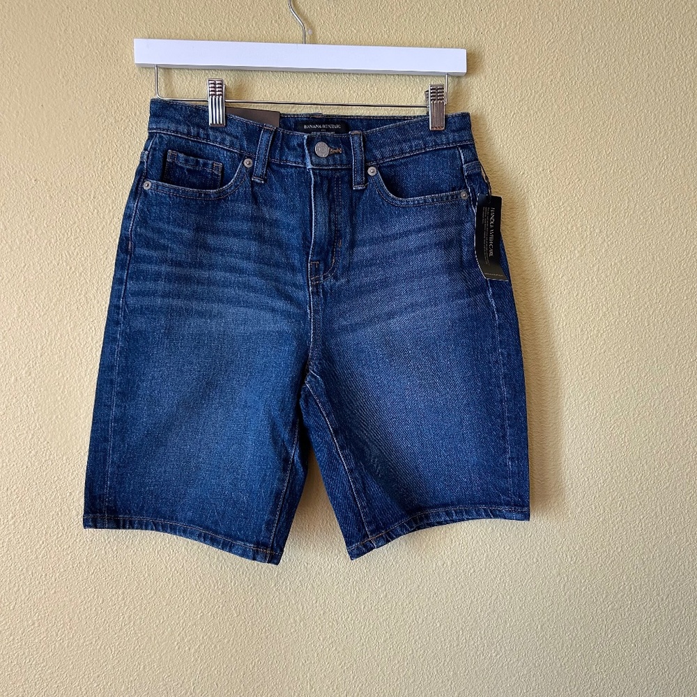 NWT Banana Republic Girlfriend Denim Jean Women's Shorts 8" Size 25/0